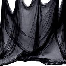 Halloween Table Cloths Whaline halloween black creepy cloth 276 x 87 inch spooky halloween decoration