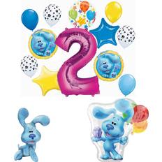 Blue's clues 2nd birthday party supplies blue the dog table topper balloon bo