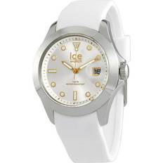 Watches Ice Watch White gold Weiße mit Silikonarmband 020384 Medium