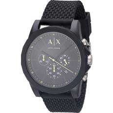 Watches Armani Exchange Chronograph Black Silicone