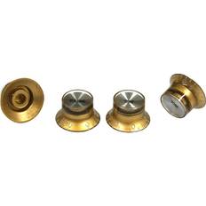 Capos Proline Electric Guitar Top Hat Style Knobs 4-Pack Gold