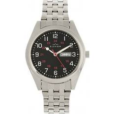 gann black silver bracelet with day date ele106-2