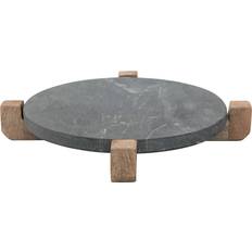 Marble Serving Trays Storied Home & Natural Marble Board with Mango Wood Stand Serving Tray