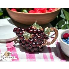 Teapots Hand Painted Ceramic Grape Gift Her Teapot