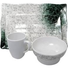 Marble Dinner Sets Chef 4 Melamine Place Service Dinner Set