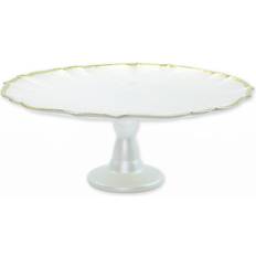 White Cake Plates Vietri Baroque Glass Stand Cake Plate