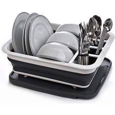 Transparent Dish Drainers Masirs Pop-Up Collapsible Drying Rack Dish Drainer