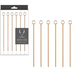 Steel Bar Equipment Viski Copper Cocktail Picks Bar Set