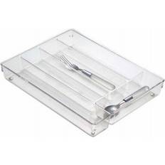 Transparent Cutlery Trays InterDesign Linus 2 H X 13.7 W X Cutlery Tray