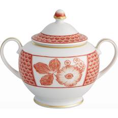 Orange Sucriers Vista Alegre Coralina Lidded Sugar Bowl Sucrier