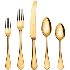 Yellow Cutlery Mepra Mirror Oro Flatware Cutlery Set