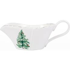 Green Sauce Boats Vietri Italy Lastra Holiday Gravy Sauce Boat