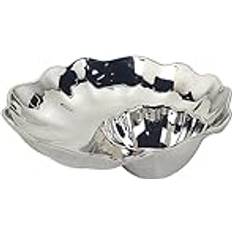 Kitchen Accessories Certified International Silver Coast Chip & Dip Server 12" Dessert Plate