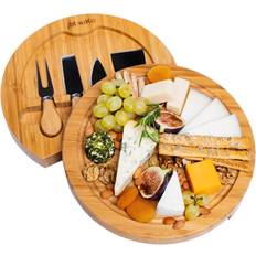 Azul Tablas de Quesos Bamboo Knife Set Cheese Board