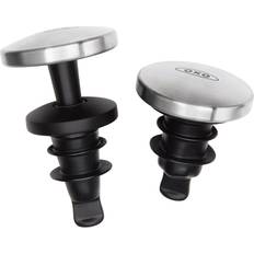 Rood Baruitrustingen OXO Steel Wine Stopper 2-Pack