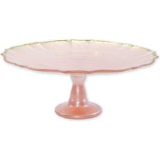 Pink Cake Plates Vietri Baroque Glass Stand Cake Plate