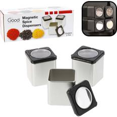 Especieros Good Cooking Magnetic Spice Jars-Shake Attach to Most Refrigerat