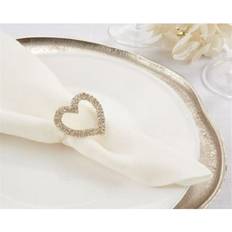 Yellow Napkin Rings Saro Lifestyle Beaded Heart Napkin Ring