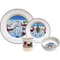 Micro-ondes Sécurisé Services de Table Villeroy & Boch Naif Christmas 4-Piece Place Setting Service de Table