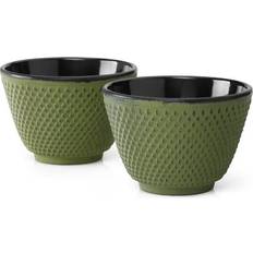 Bredemeijer Tasses Bredemeijer Xilin Tea Cups - Green - Set of 3 Tasse