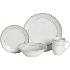 Fitz and Floyd Gold Serif 32-Piece Dinner Set