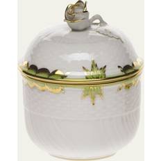 Vert Sucriers Victoria Green Covered Sugar Bowl Sucrier