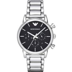 Watches Emporio Armani Chronograph Edelstahl silberfarben, AR1853