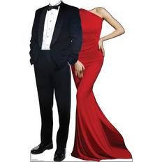 Red Piggy Banks Advanced Graphics Red Carpet Couple Stand-in Life Cardboard Cutout Standup