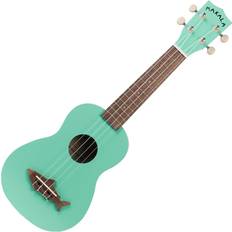 Grønn Ukuleler Kala MK-SS/GRN Surf Green Soprano Shark