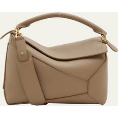 Loewe Väskor Loewe Puzzle Edge Leather Shoulder Bag - Neutrals