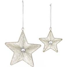 Iron Christmas Tree Ornaments Melrose Iron & Glass Star Set Christmas Tree Ornament