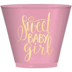 Amscan Baby Shower Sweet Floral 9oz Plastic Tumblers 30ct