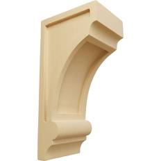 Ekena Millwork Unfinished Wood Alder Diane Recessed Wood Corbel