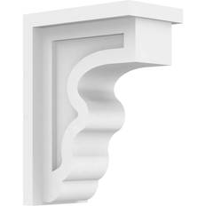 Ceiling Mouldings Ekena Millwork 3 Standard Highland Unfinsihed Architectural Grade PVC Corbel, White