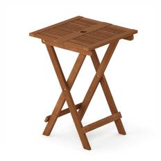 Bois Tables d'Appoint d'Extérieur Furinno Tioman Hardwood Pliante Naturel One Size Table d'Appoint d'Extérieur