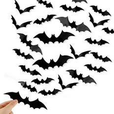 Wall Decor Decor DIYASY Bats 120 Pcs 3D Bat Halloween Wall Decor