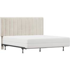 Headboards Hillsdale Furniture King Crestone Upholstered with Frame Cream Headboard