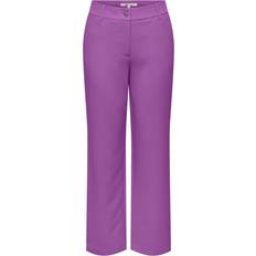 Lilla Bukser Only Bukse onlLana-Berry Mid Straight Pant Tlr Lilla