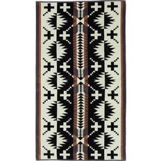 Pendleton Oversized Jacquard Spa Towel Men Bathing Black/White One Size Toalla de Invitados Negro