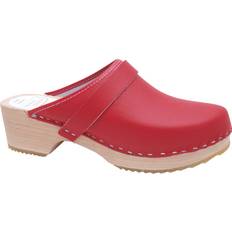 Rubber Klompen Lina Lage Sandalen - Bruin/Rood