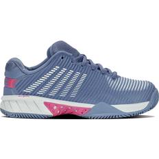 Blue - Women Racket Sport Shoes K Swiss Hypercourt Express Clay Court Shoe Women lilac