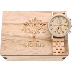 Lignus Johan White Maple Wood Chronograph LW0501 Trä