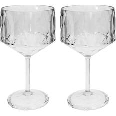 Cocktailglas plast glas kökstillbehör Koziol Club No. 15 Drinkglas Clear 2-pack Ölglas