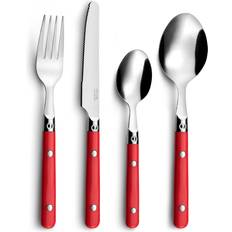 Rosso Set posate Amefa of Saxo Metal Bicolore 16 Pezzi Set posate