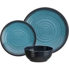 Granit - Opvaskemaskineegnede Spisestel Flamefield Granite Aqua Premium melamin servicesæt Spisestel 12stk