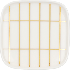 Marimekko Fuente Tiiliskivi 10x10 cm White-Gold Plato de Postre