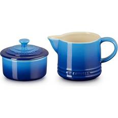 Le Creuset Keittiön Säilytysastiat Le Creuset Signature Sokerikko Ja Maitokannu Azure Blue