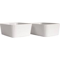 Loza Fuentes para Horno Sagaform Set de 2 Moldes De Mini Flora Blanco Fuente para Horno