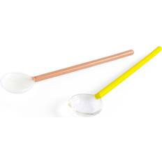 Hay Bestek Hay Glazen Lepel Rond Set of 2 3.5 x 15 cm