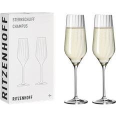 Ritzenhoff Champagneglas Ritzenhoff Sternschliff 25cl, 2-pack Champagneglas